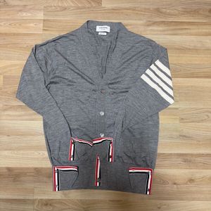 톰브라운 메리노울 가디건 그레이 5size