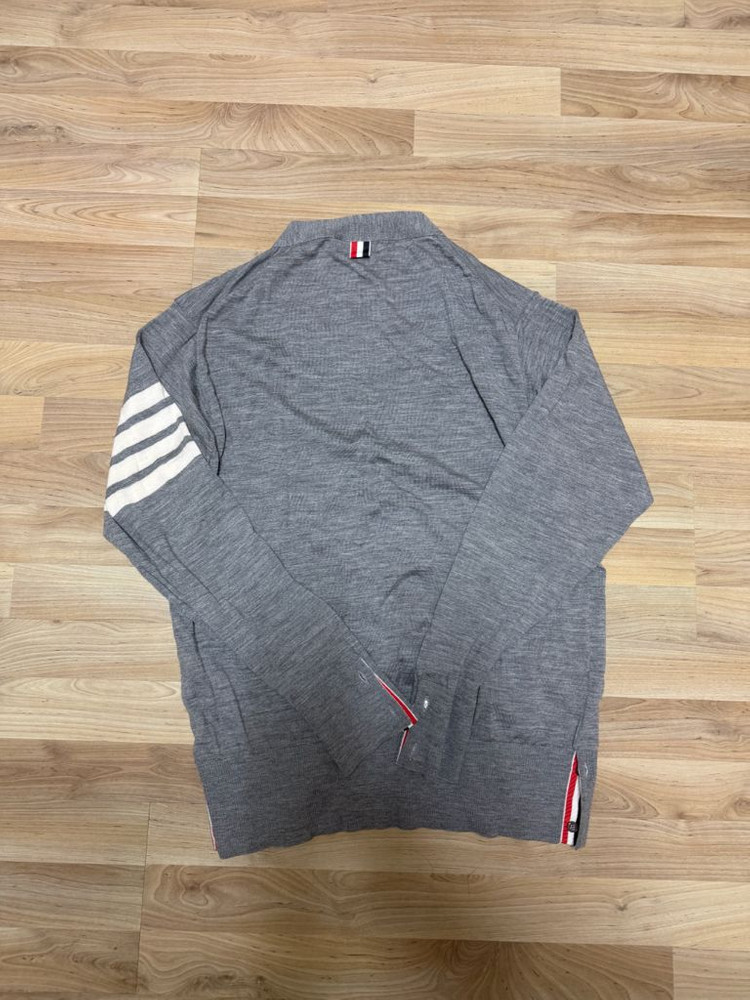 톰브라운 메리노울 가디건 그레이 5size--1