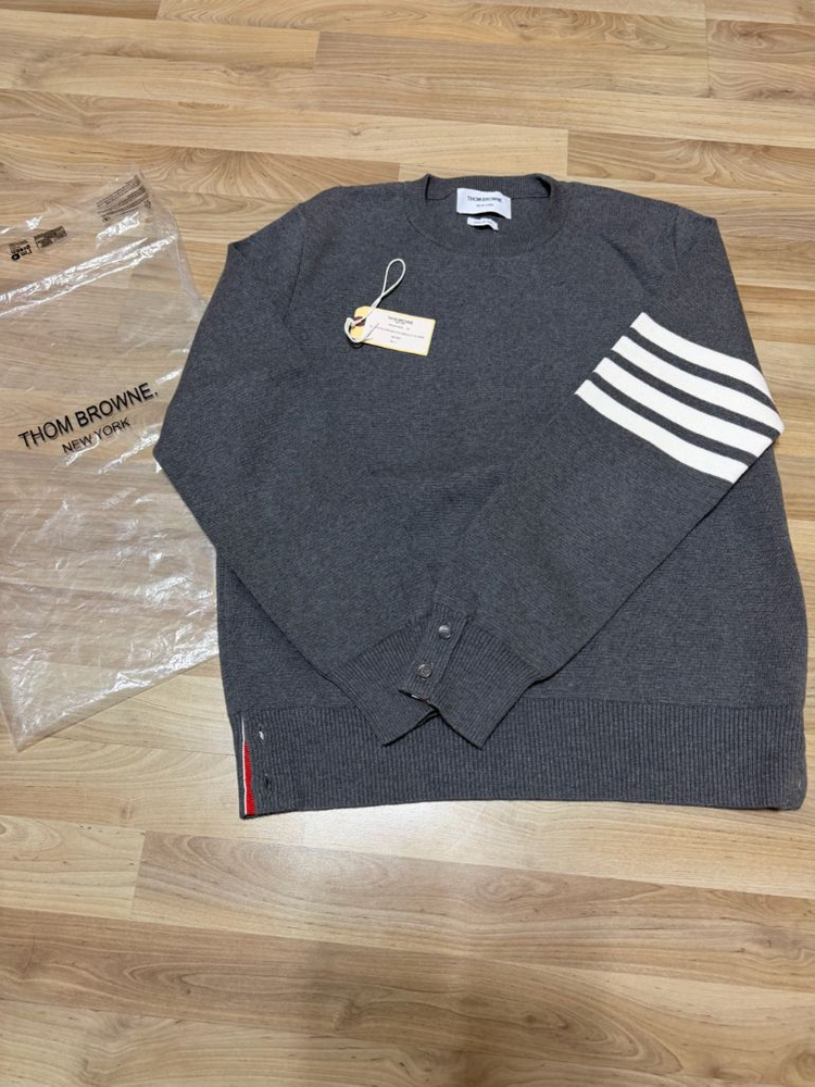 톰브라운 밀라노스티치 니트 그레이 2size--0