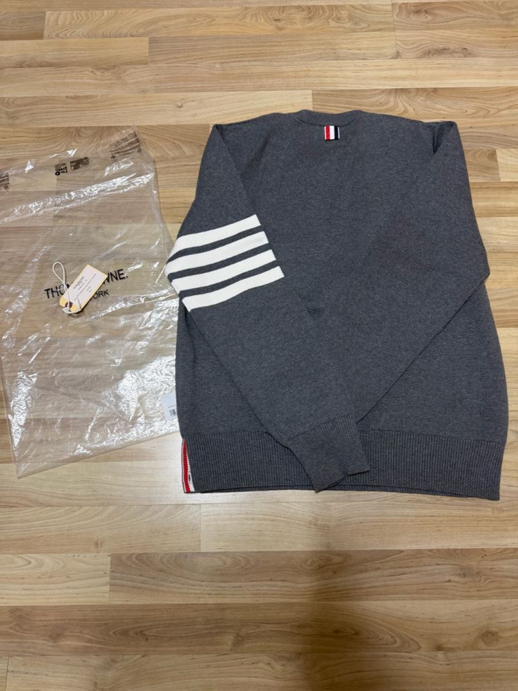 톰브라운 밀라노스티치 니트 그레이 2size--1