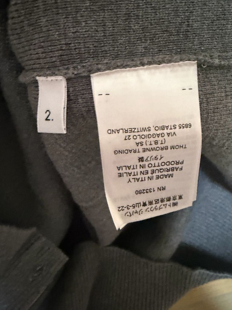 톰브라운 밀라노스티치 니트 그레이 2size--2