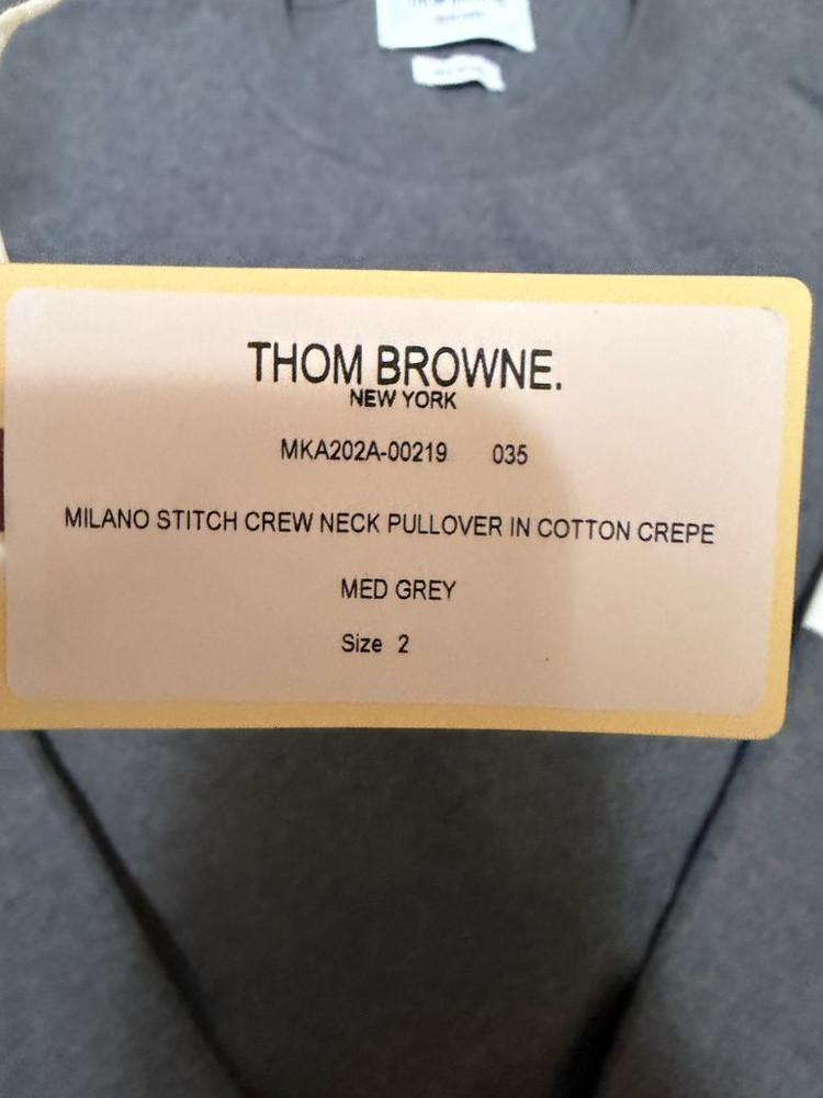 톰브라운 밀라노스티치 니트 그레이 2size--3