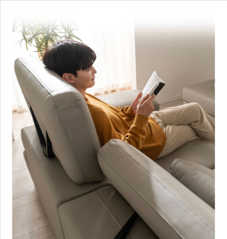 다우닝 클라임 원목 리프트업 전 체 통가죽 소파--5