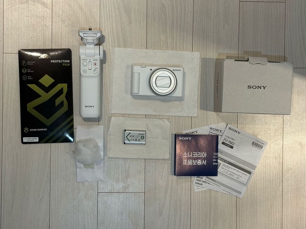 소니 ZV-1 M2 화이트 브이로그 카메라 풀세트 판매합니다 이미지