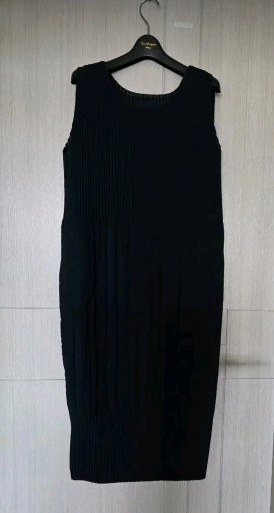 55~66) 새옷) 요이츠 본딩 플리츠 롱 원피스 이미지