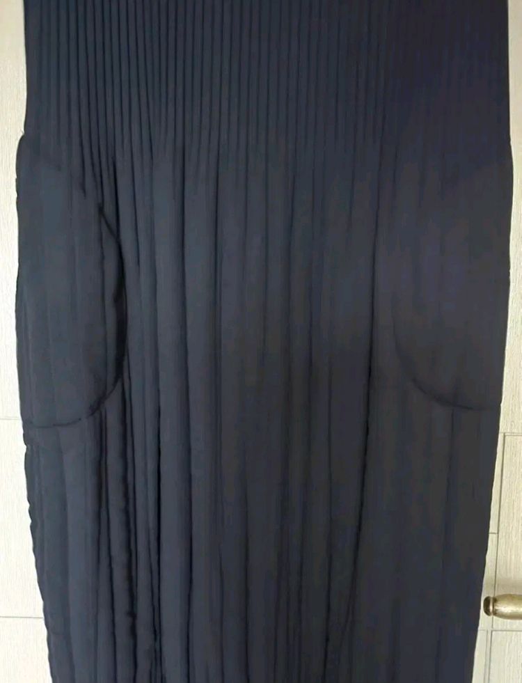 55~66) 새옷) 요이츠 본딩 플리츠 롱 원피스 이미지