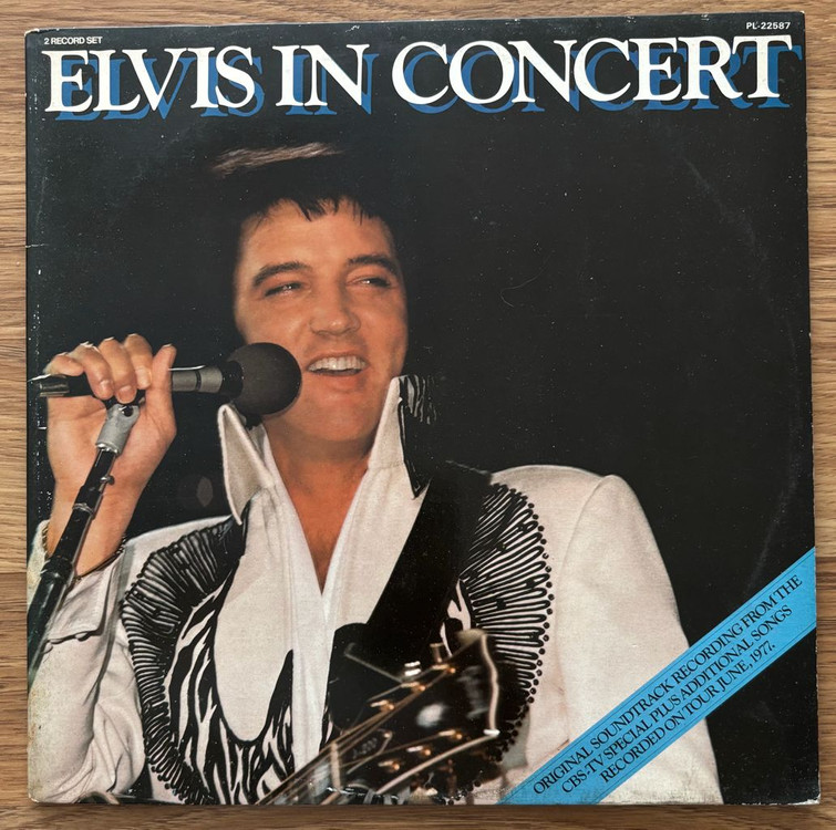 엘비스 프레슬리 Elvis In Concert 2LP 빈티지 해외발매 음반--0
