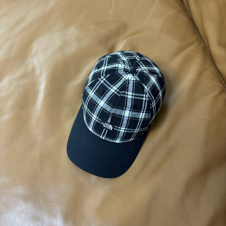 나나미카 노스페이스 퍼플라벨 6패널 볼캡 모자 체크--4