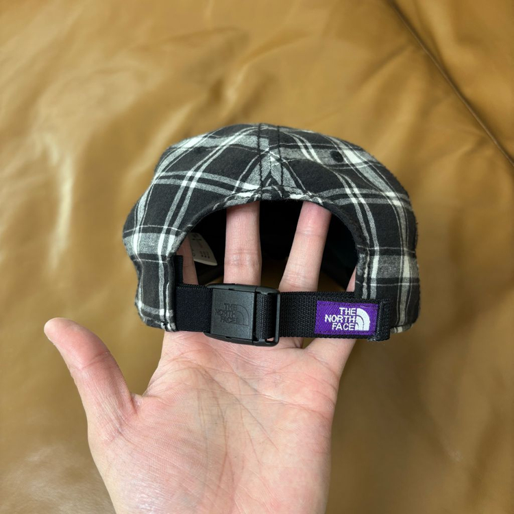 나나미카 노스페이스 퍼플라벨 6패널 볼캡 모자 체크--6