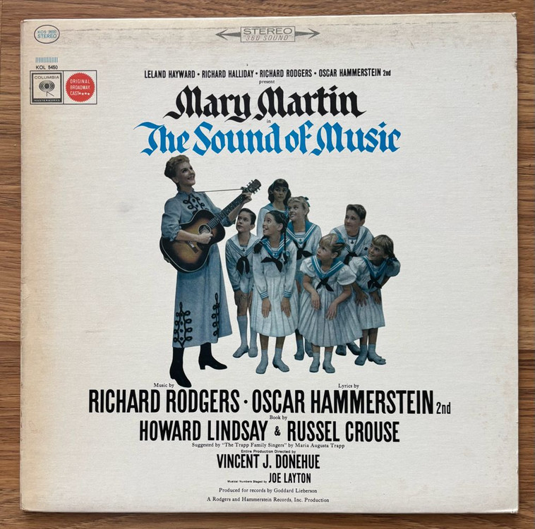 Mary Martin 사운드 오브 뮤직 브로드웨이 오리지널 LP 빈티지 해외반--0