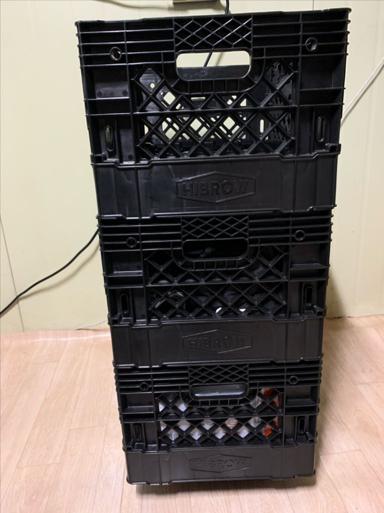 하이브로우 플립박스 3개 +바퀴--3