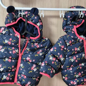 gap 베이비 패딩,3~6개월,쌍둥이 2개