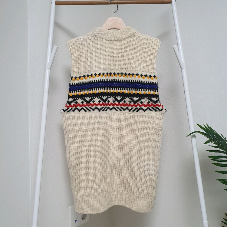 이자벨마랑에뚜왈 그레슬리 롱 니트조끼--5