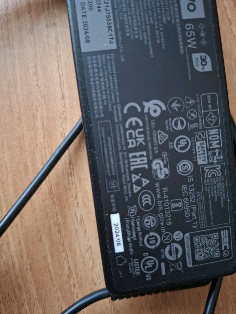 레노버 노트북 충전기--1