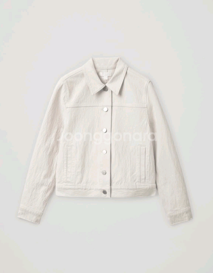 코스 오가닉 코튼 크롭 자켓--0