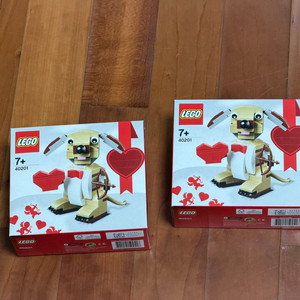 레고 40201 발렌타인 큐피드 강아지 미개봉 일괄 판매합니다.
