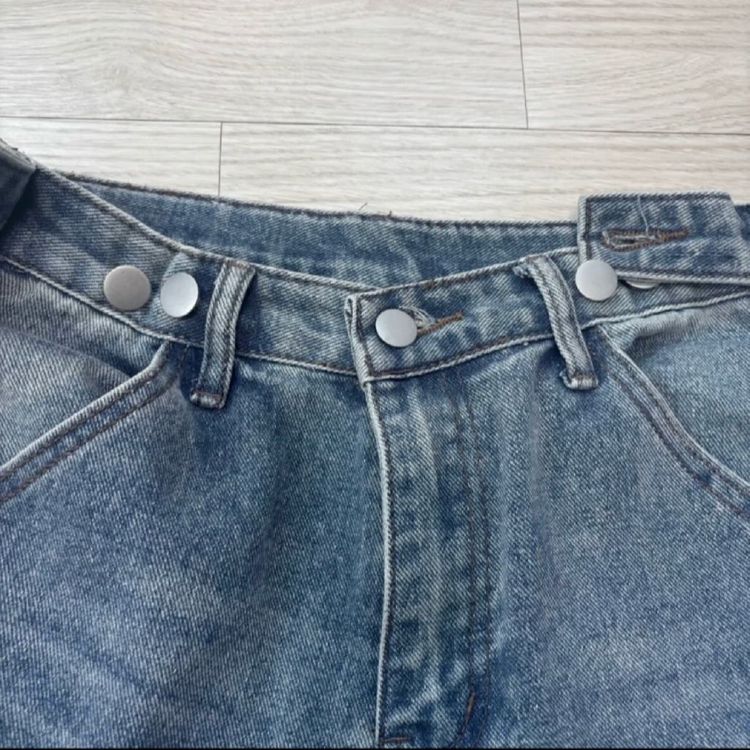 빈티지 워싱 데님 카고 와이드 팬츠 S--2