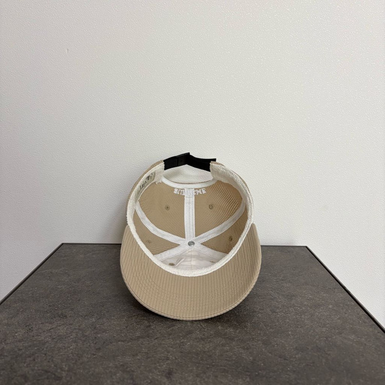 (OS) 슈프림 S로고 볼캡 모자 시어서커 탄--4