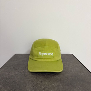 (OS) 슈프림 박스로고 캠프캡 모자 22SS 워시드 다크 라임