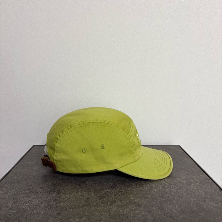 (OS) 슈프림 박스로고 캠프캡 모자 22SS 워시드 다크 라임--2