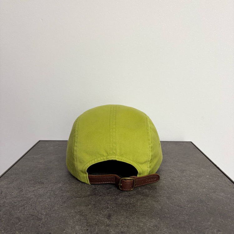 (OS) 슈프림 박스로고 캠프캡 모자 22SS 워시드 다크 라임--3