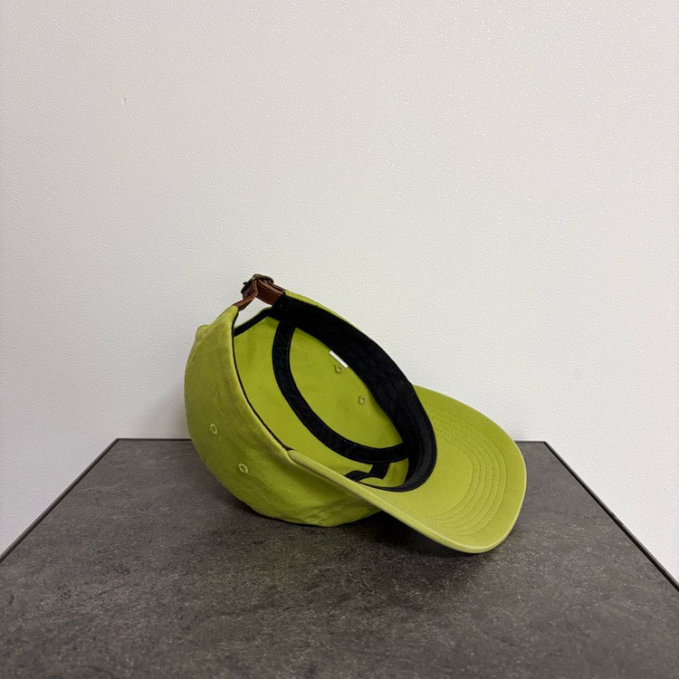 (OS) 슈프림 박스로고 캠프캡 모자 22SS 워시드 다크 라임--6