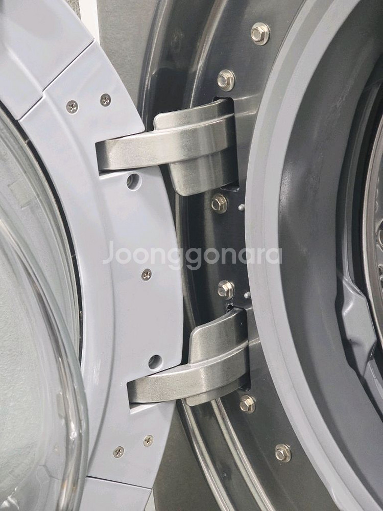 (분해청소완료) LG 세탁기 17kg + 삼성 건조기 16kg + 거치대(앵글) 세트 판매--4