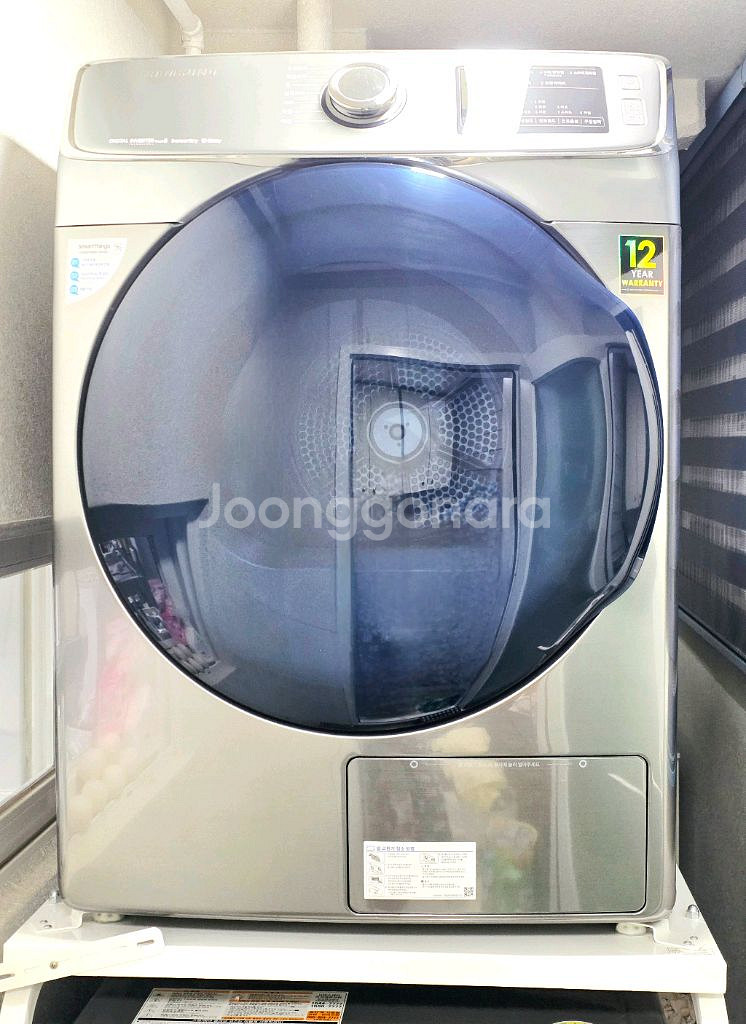 (분해청소완료) LG 세탁기 17kg + 삼성 건조기 16kg + 거치대(앵글) 세트 판매--6