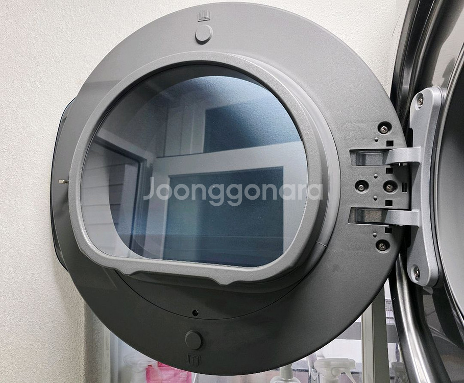 (분해청소완료) LG 세탁기 17kg + 삼성 건조기 16kg + 거치대(앵글) 세트 판매--7