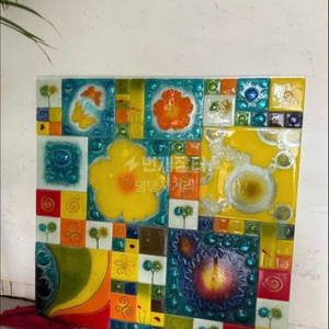 빈티지 유리공예 스테인드글라스 인테리어 소품 이미지