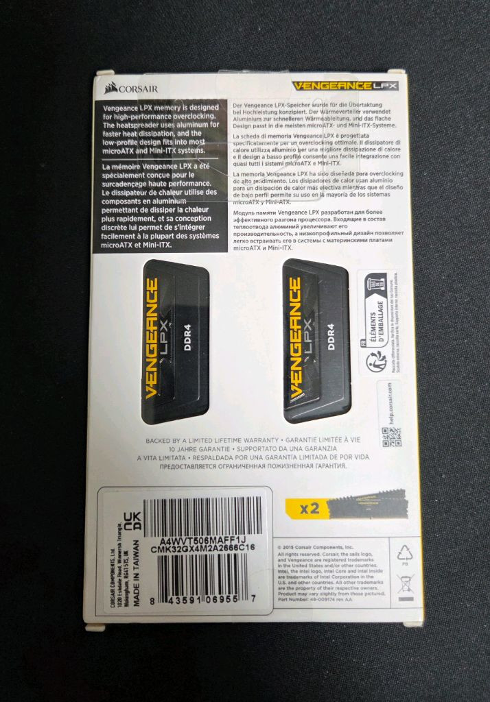 ddr4 16gb x2 (32gb) 팝니다.--0