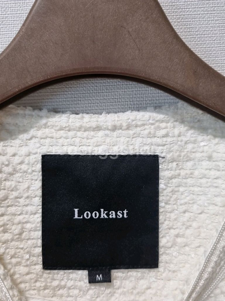 룩캐스트 트위드 반팔 원피스--7