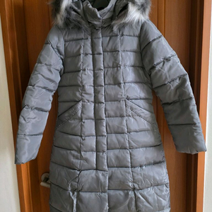 (새상품) 웰론 차콜색 투웨이지퍼 롱패딩