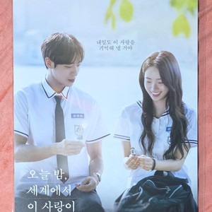 오늘밤 세계에서 이사랑이 사라진다해도 포스터 오세이사 굿즈 특전