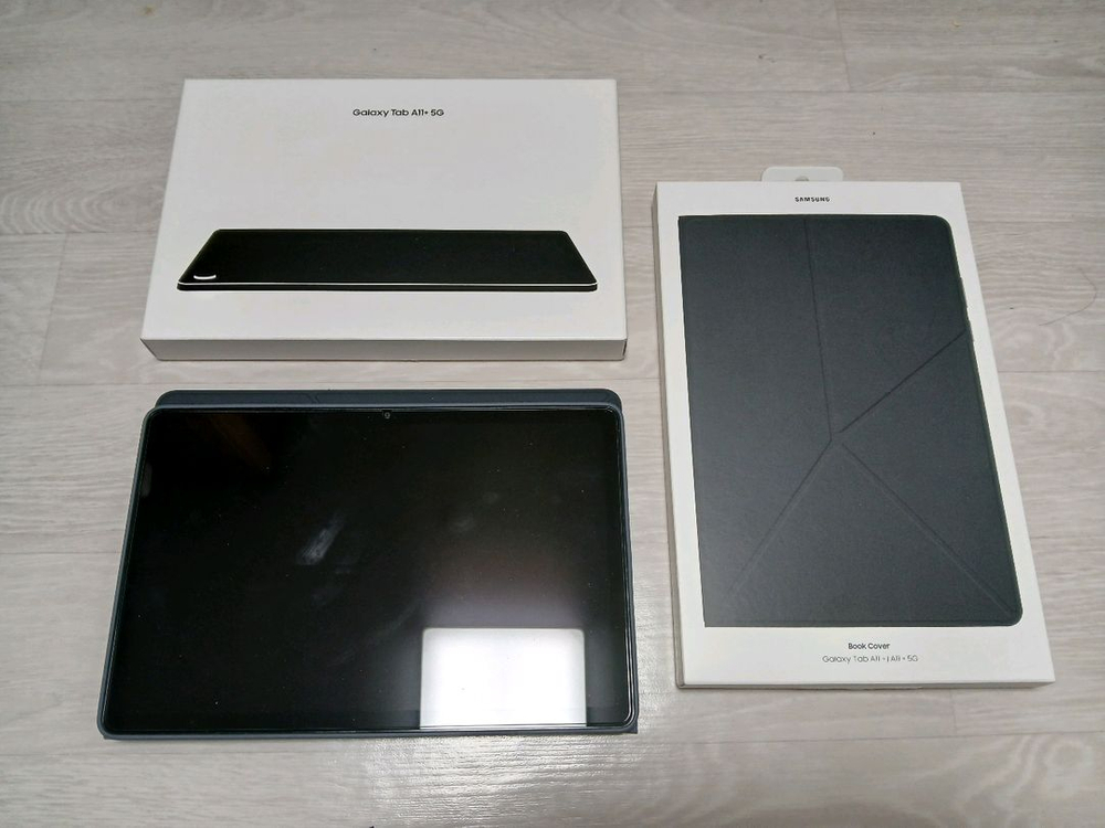 갤럭시탭 A11 플러스 5G 8/256 자급제 버전 + 정품 케이스 팝니다--0