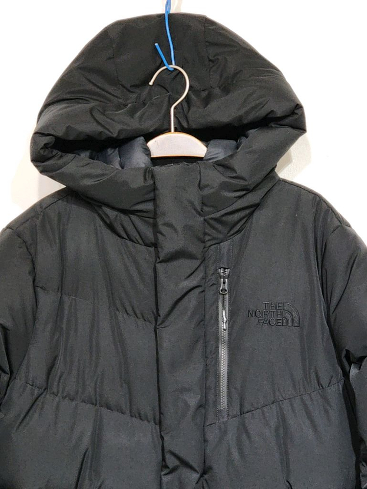 (M) 노스페이스 구스다운 롱패딩 점퍼 블랙 거위털 패딩코트 후드--1