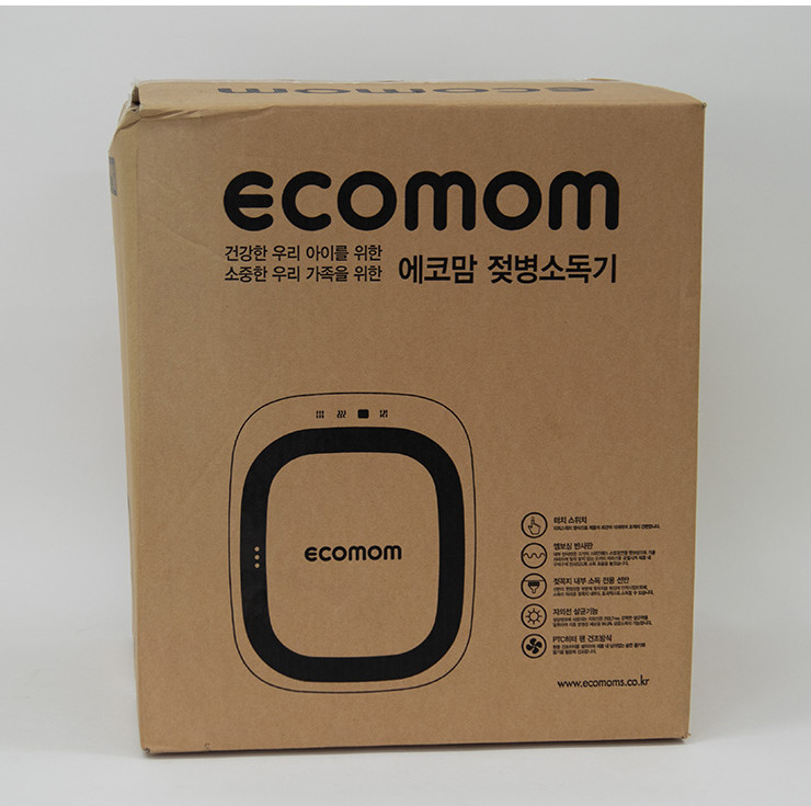 [박스손상새제품] 에코맘 젖병소독기 화이트 새제품--1