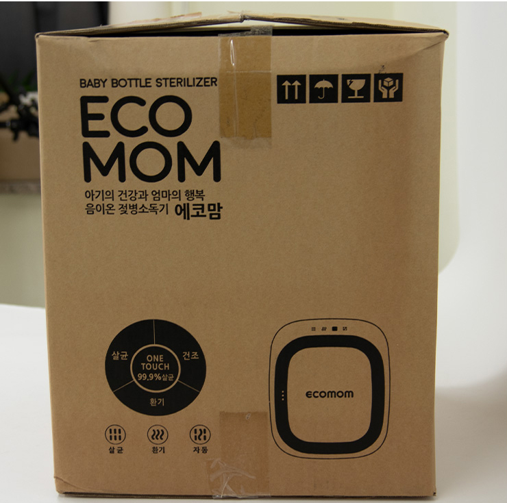 [박스손상새제품] 에코맘 젖병소독기 화이트 새제품--3