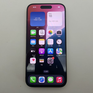 아이폰 iPhone 15 PRO 프로 128 91%실버