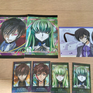 코드기어스 반역의 를르슈 지류굿즈 카드 엽서 세트