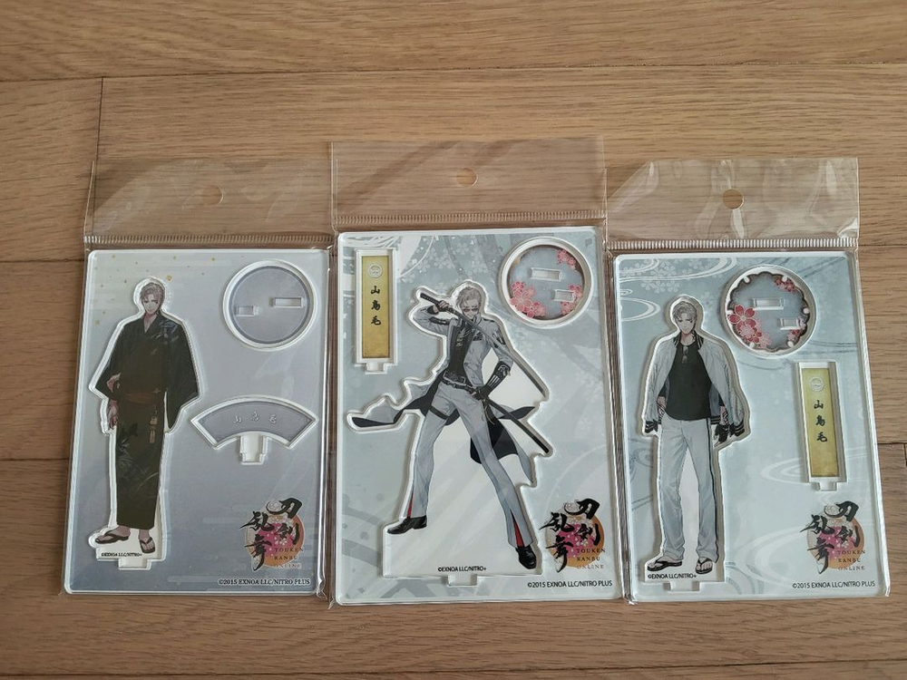 도검난무 산쵸모 아크릴 스탠드 전투 내번 경장 일괄--0