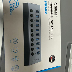 오리코 USB 허브 BT2U3-10AB 10포트