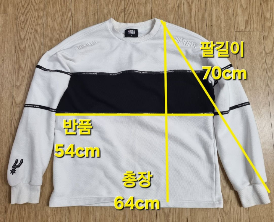 NBA 샌안토니오 스퍼스 오버핏 피그먼트 맨투맨 티셔츠--7