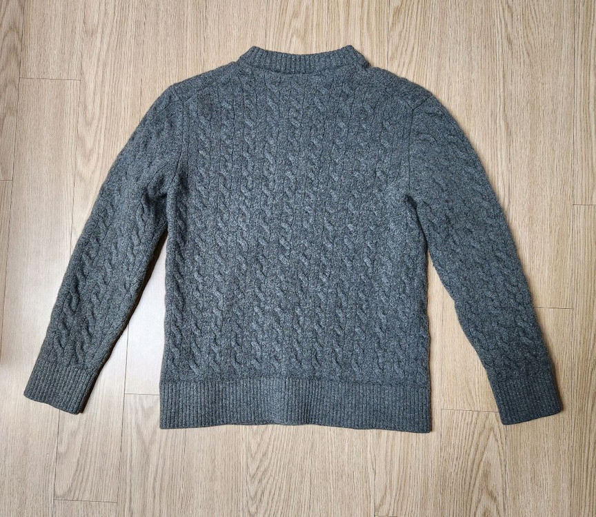 라코스테 쥬니어 케이블 풀오버 라운드 니트, 스웨터--1