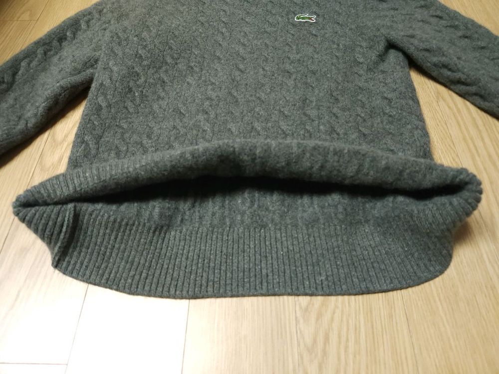 라코스테 쥬니어 케이블 풀오버 라운드 니트, 스웨터--4