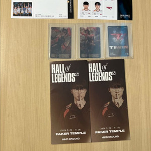 리그오브레전드 전설의 전당 페이커 포카, lck사진전, 23월즈 티원포카