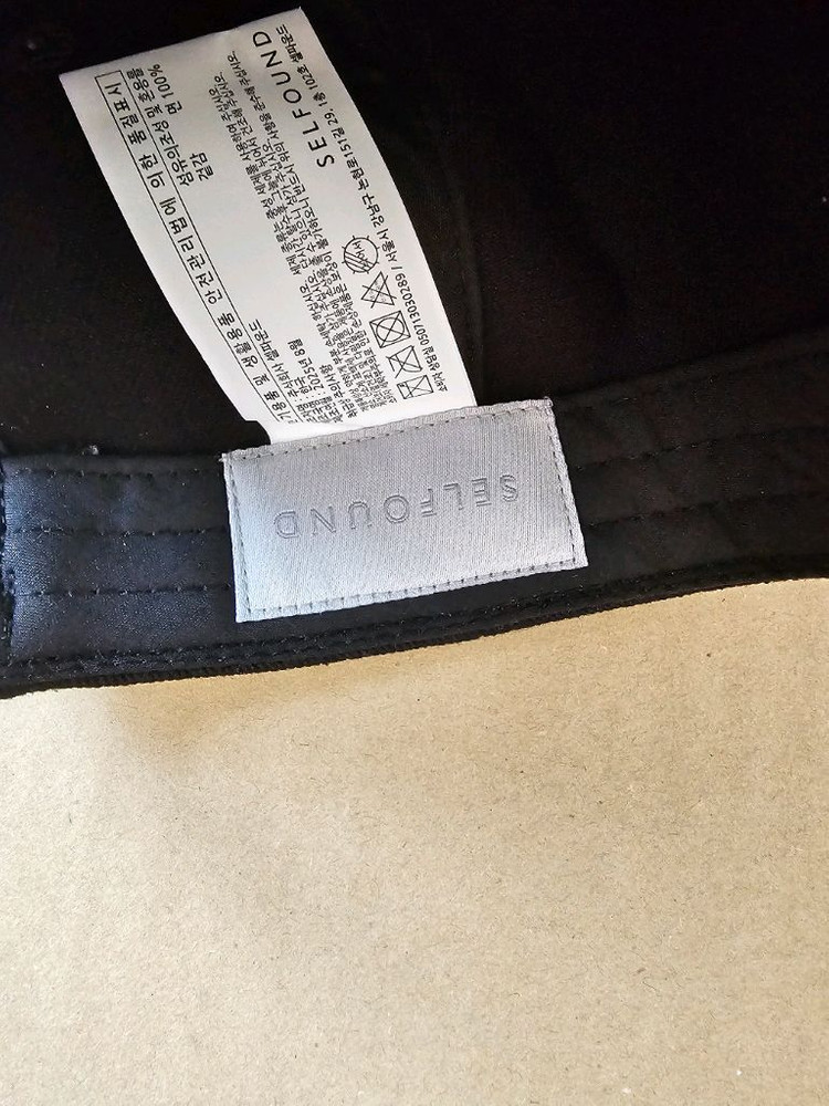 셀프파운드 에디트 샘플 볼캡 블랙--1