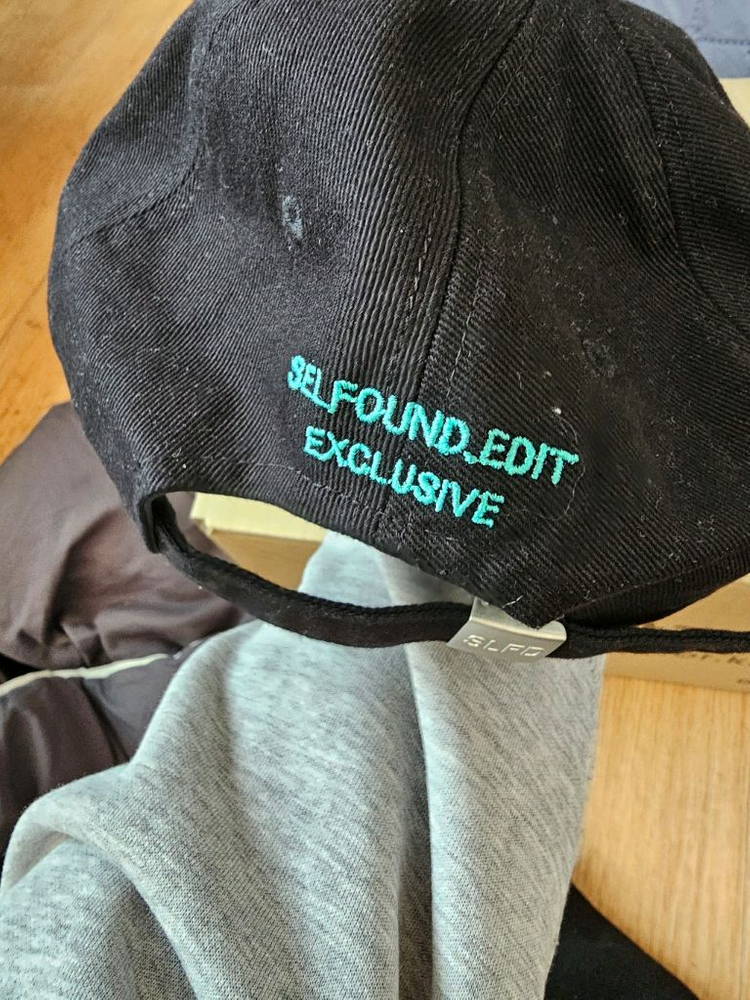 셀프파운드 에디트 샘플 볼캡 블랙--0