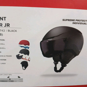 아토믹 REVENT VISOR JR 주니어 스키 헬멧 S (51-55) 블랙 새제품