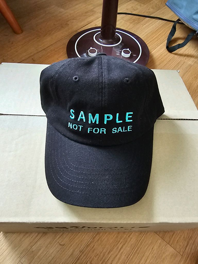 셀프파운드 에디트 샘플 볼캡 블랙--2